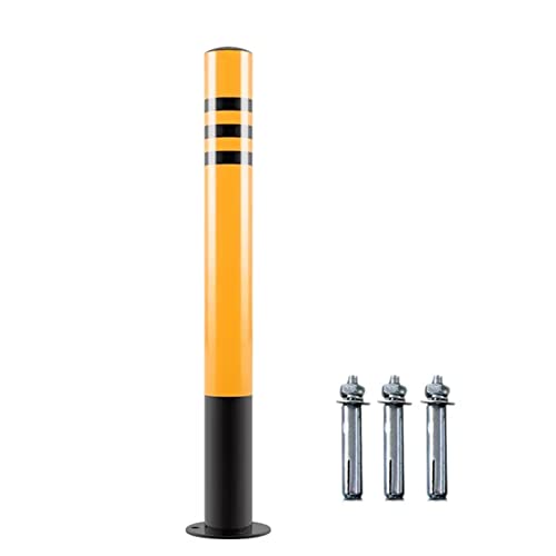 Aioneer Safety Bollards Parking Bollards Steel Traffic Barrier,Safety Cones,Delineator Post Cones For Parking Lot,Floor Mounted Industrial Safety Bollards For Traffic Contro-4pck-75cm/29.5in