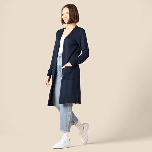 Image of Amazon Essentials Women's Lightweight Longer Length Open-Front Long-Sleeve Cardigan Sweater