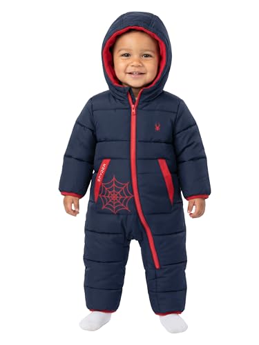 Spyder Baby Snow Suit - Fleece Lined Zip Snow Pram, Baby Snowsuit for Infants for Winter for Boys and Girls, Sizes 0-24M