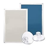 Lichtblick SDF.MK06.09 Dachfenster Sonnenschutz Haftfix, ohne Bohren Blau, 59 cm x 96,9 cm (B x L) für MK06