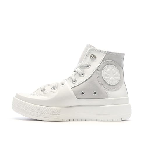 Converse Zapatillas blancas para hombre Chuck Taylor All Star Construct A05615C, blanco y azul, 44 EU