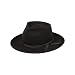 Lack of Color Unisex Jethro II Classic Wool Fedora (Black, Medium (57 cm))
