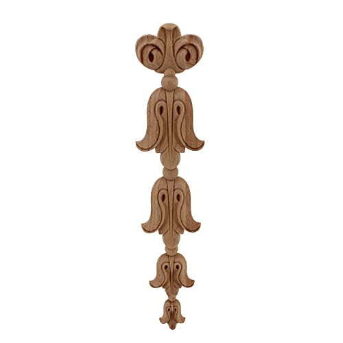 Decoración Esculpida en Madera Calco de esquina, Calcomanía Floral, apliques de esquina, marco, puertas de pared, muebles, tallado en madera, figuritas decorativas de madera, artesanía