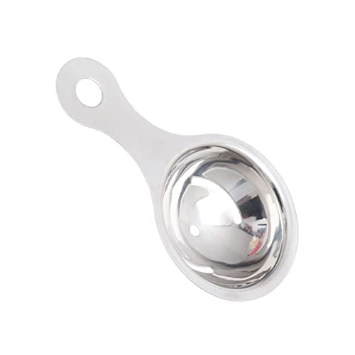 OUNONA Stainless Steel Egg Separator Portable Yolk White Divider for Home Kitchen Efficient Cooking Gadget with Widened Gap Smooth Inner for Baking Cooking Enthusiasts