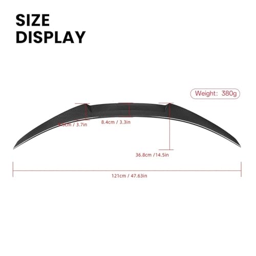 Spoiler de coffre carbone E82 style M4 pour personnaliser votre Série 1