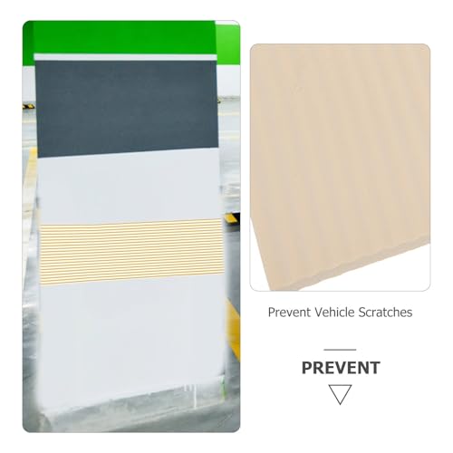 Protège les chocs en garage avec la protection d'angle mural beige NBR