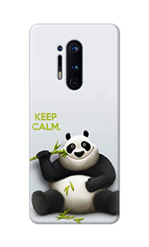 Image of PRINTFIDAA� Printed Hard Back Cover Case for OnePlus 8 Pro Back Cover (Cartoon Panda) -2808