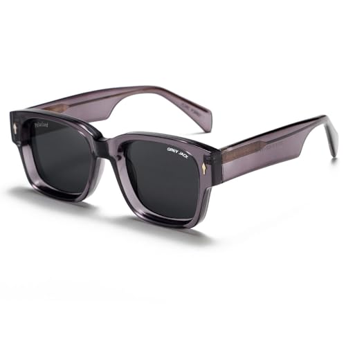 Image of grey jack 100% UV Protection Shades Retro Polarized Sunglasses for Men Women Branded Stylish Design Glasses 3316