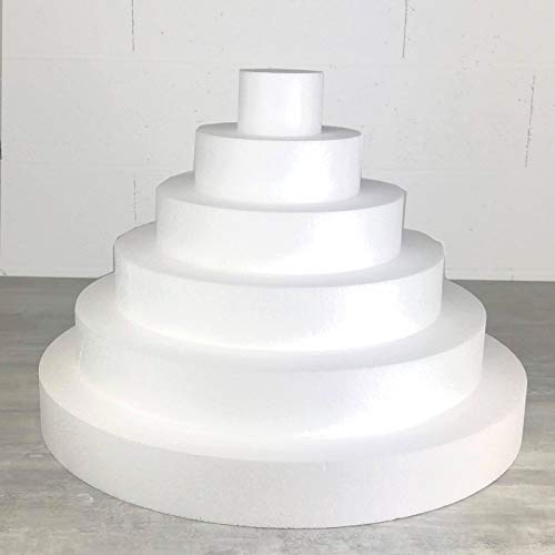 Pièce montée polystyrène 6 étages Lealoo structure gâteau mariage