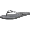 Havaianas Slim Crystal Glamour Sw dames teenslippers , staalgrijs, 39/40 EU