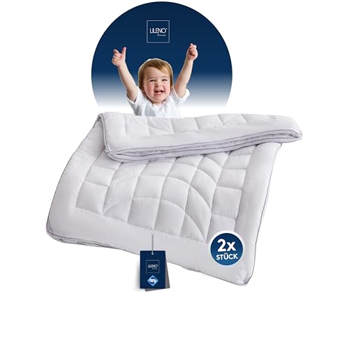 LILENO HOME Kinder 4-Jahreszeiten Bettdecke 100x135 cm [2er Set] mit CoolComfort Klimanetz - Kinder-Bettdecke 100x135 cm bestehend aus 2 Bettdecken -...