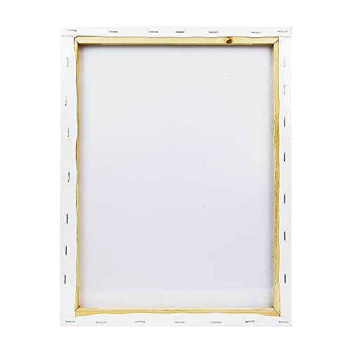 Daler-Rowney FW 12 x 16in White Stretched Canvas, Medium Grain, 10mm Deep, 4 Pack, For Professional Artists & Students - Image 3