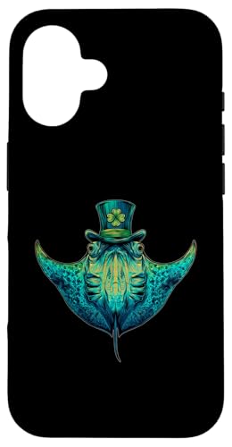 Manta Ray Stingray ���p�g���b�N�f�[ �p�e�B�̓� �A�C�������h�A�C�������h �X�}�z�P�[�X iPhone 16 �p