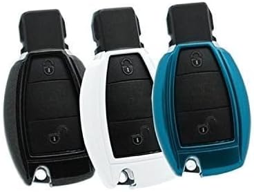 Miniatura 6 de Llavero iJDMTOY inteligente con carcasa brillante a control remoto con ajuste preciso para Mercedes Benz clase C E S M CLS CLK GLK GL, etc, Negro