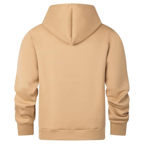 Hoodie for Men Casual Quarter Zip Hooded Pullover Fashion Long Sleeve Comfort Sweatshirts with Pocket3