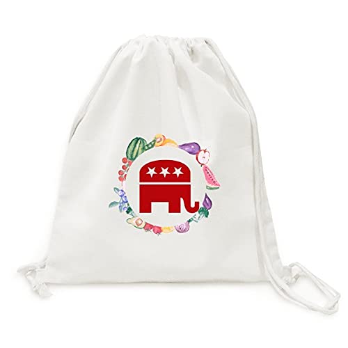 Sac éléphant rouge pliable pour transporter les fruits et légumes sans plastique