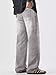 JMIERR Men's Baggy Jeans Wide-Leg Y2K Hip Hop Skater Denim Pants Streetwear Vintage Relaxed Loose Fit Jeans Plus Size 90s Casual Carpenter Jean, M, Light Grey