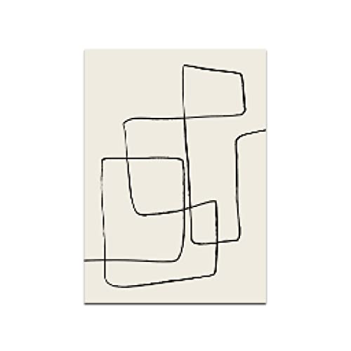 Art nordique minimaliste affiche abstraite pour une déco de salon zen