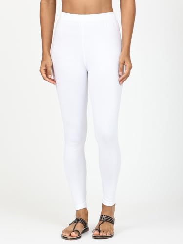 Image of Robinbosky Premium Stretchable Cotton Ankle Legging for Women | Suitable for Formal wear & Casual wear | High-End Elastic Makes The Leggings Squat Proof and Durable for Travel, Yoga, & Workout.