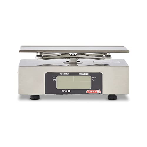 Torrey Pc40L Electronic Price Computing Scale, Rechargeable Battery, Stainless Steel Construction, 100 Memories, 8 Direct Access Keys, 40 Lb #TOP3