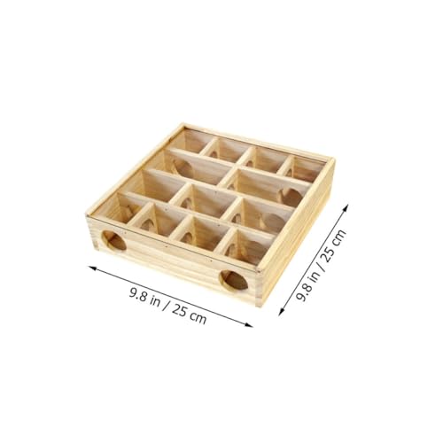 Labyrinthe en bois pour hamster et petits animaux Abaodam kaki