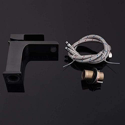 Mitigeur cascade noire pour évier et lavabo de cuisine