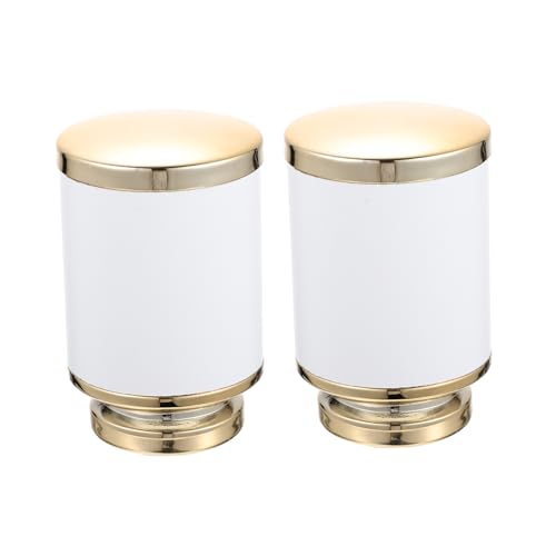 LIFKOME Curtain Rod Ends Decorative Heads for Home Silver Decorative Pole Ends