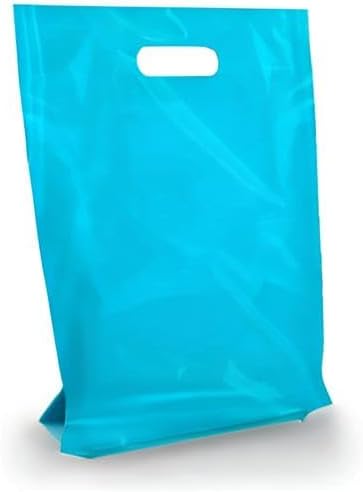 PLASTIC MERCHANDISE STORE BAGS, 9"x12", 12"x15"& 15x18 and more Retail Bags (Blue, 12" x 15") - Image 9