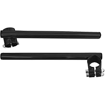 Emgo 7/8in. Steel Clip-on Handlebars - 41mm - Gloss Black, Handle Bar Size 7/8in., Color Black 23-93140