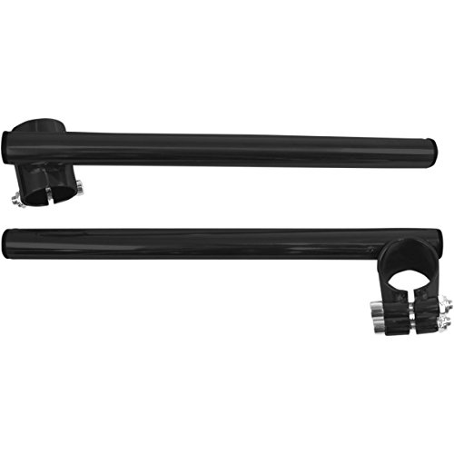 Emgo 7/8in. Steel Clip-on Handlebars - 33mm - Gloss Black, Handle Bar Size: 7/8in., Color: Black 23-93132