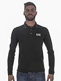 Articolo: Polo m/l Emporio Armani EA7 Mens Core ID Cotton Pique Long Sleeve Polo Shirt - Black - Large