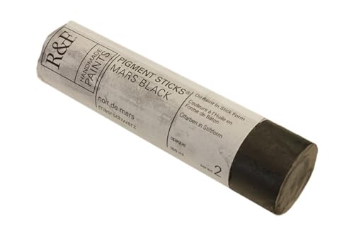 R&F Handmade Paints - Professional Oil Pigment Stick, Mars Black, 100 ml