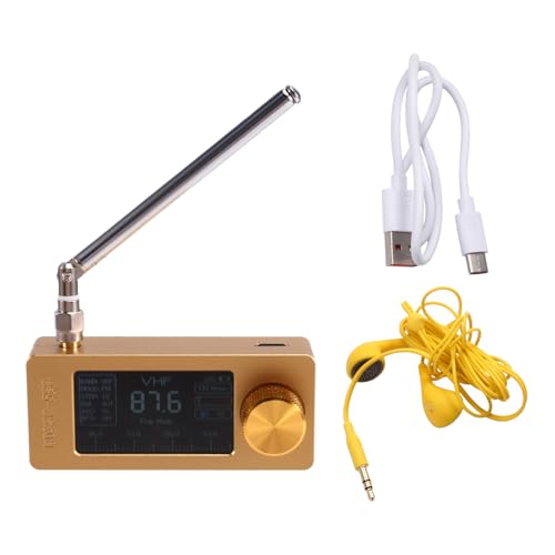 Radio con pantalla a color de 1.9 pulgadas receptor multibanda SI4732 WiFi Bluetooth 5.0 AM FM SW