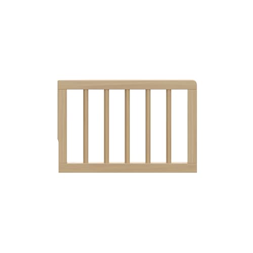 Image of Graco Storkcraft Toddler Safety Guardrail with Dowels (Driftwood) - GREENGUARD Gold Certified, Converts Compatible Storkcraft Crib to Toddler Bed, Each Toddler Guardrail Sold Individually