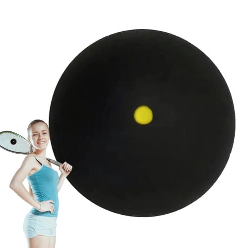 Squash Ball - Single Dot Squaash Balls - High Bounce Drop-Ball For Beginners | Consistent Bounces Training Baall Gear Kit, Easy Control Playing Experience With Durable Design For All Skill Levels