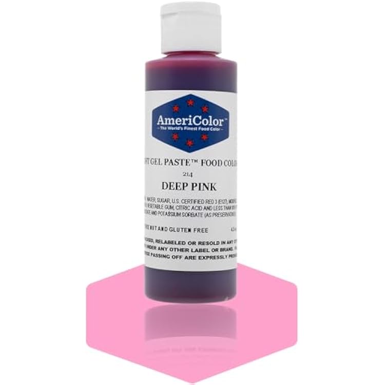 Americolor Soft Gel Paste Food Color, 4.5-Ounce, Deep Pink