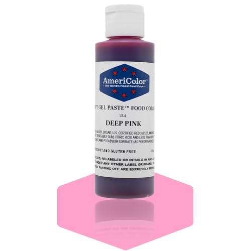 Americolor Soft Gel Paste Food Color, 4.5-Ounce, Deep Pink
