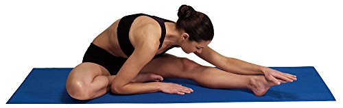image for Valeo Blue Lightweight Yoga And Pilates Mat, 24-Inches Wide By 68-Inch