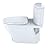 TOTO® Nexus® 1G® Two-Piece Elongated 1.0 GPF Universal Height Toilet with CEFIONTECT® and SS124 SoftClose Seat, WASHLET®+ Ready, Cotton White - MS442124CUFG#01