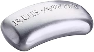 Amco Houseworks Stainless Steel Odour-Eliminating Rub-A-Way Bar, Silver, 2.5 x 2.5 x 10 cm