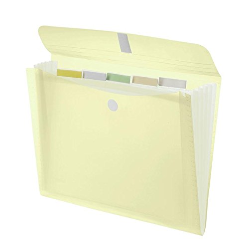 10 x Foldersys Fächer Klettverschlussmappe 'light' A4 PP 5 Fächer Klet