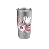 Love Steven Kwan Cleveland MLBPA Stainless Steel Insulated Tumbler