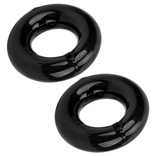 Astibym Golf Swing Weight Ring,2Pcs/Set Golf Club Swing Trainer Rings Weighted Golf Donut for Golfer Outdoor Sports Training (Black) - Image 3