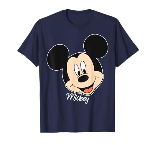 Disney Mickey Mouse Smile Face Portrait Graphic Tee T-Shirt