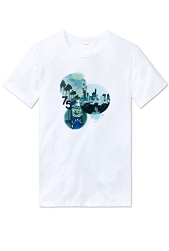 Preisvergleich Produktbild Schiesser Shirt kurzarm weiß bedruckt - Mix & Relax (140)