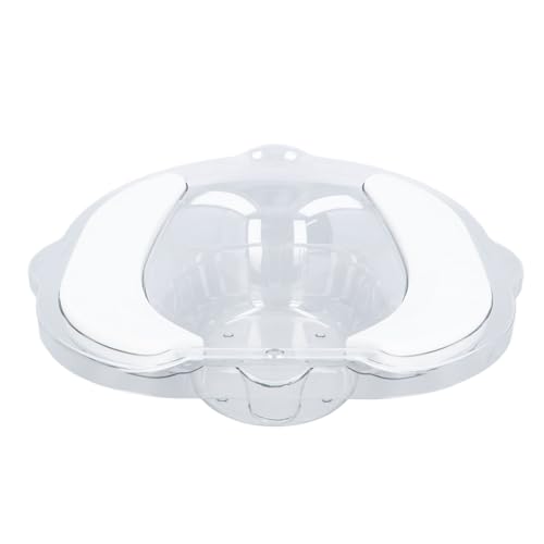 Sitzbäder, Salzwanne, Ostpartum-Pflegebecken, Postpartum-Pflege, Sitzbad-Set für Frauen, Zusammenklappbarer Spülschlauch, Abflusslöcher (Transparent)