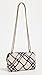 Tory Burch Women's Mini Kira Woven Canvas Bag, Natural/Black, One Size