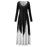 Maternity Dress for Women, Women's Casual Tank Dresses Tie Back Long Lantern Sleeve Off Shoulder Spl