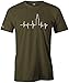 Produktbild Jayess Herzschlag Bier Flasche - Herren T-Shirt in Army by Gr. L