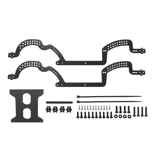 Pièces de mise à niveau TRX4M : kit de rails de châssis carbone LCG voiture crawler RC